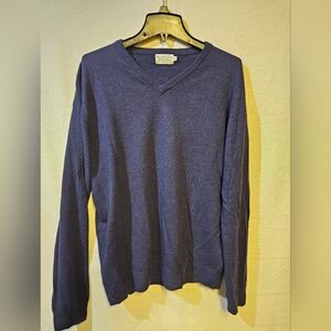 Banana Republic Deep Blue V-Neck Sweater
